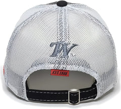 OC Sports WIN35B Winchester Mesh Back Cap - Light Grey Black - Light Gray Black / 6 7/8’’ - 7 1/2’’