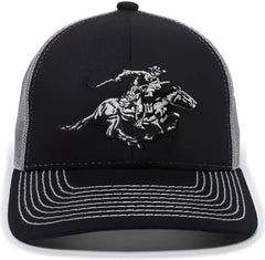 OC Sports WIN46B Winchester Mesh Back Cap - Black Light Grey - Black Light Gray / 6 7/8’’ - 7 1/2’’