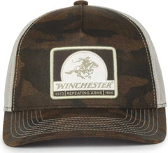 OC Sports WIN50 Wintester Mesh Back Pro Crown Cap - Brown Generic Woodland Camo Putty - Putty / OSFM