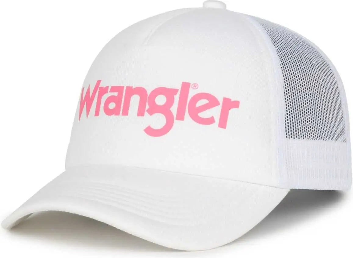 OC Sports WRA-121 Wranger High Crown Mesh Back Cap - White White - White / OSFM