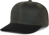 OC Sports WRA-202 Wranger Weathered Cotton Cap - Brown Black - Brown Black / OSFM