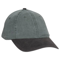 OTTO 10-271 ’OTTO Flex’ Fitted 6 Panel Low Profile Dad Cap - Blk/Dk.Grn