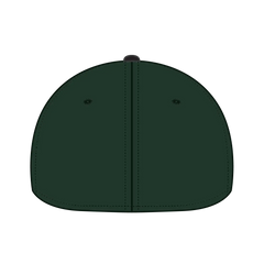 OTTO 10-271 ’OTTO Flex’ Fitted 6 Panel Low Profile Dad Cap - Blk/Dk.Grn