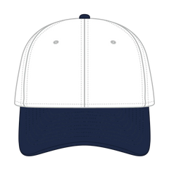 OTTO 10-271 ’OTTO Flex’ Fitted 6 Panel Low Profile Dad Cap - Nvy/Wht - Nvy/Wht / 7 3/8’’ - 7 5/8’