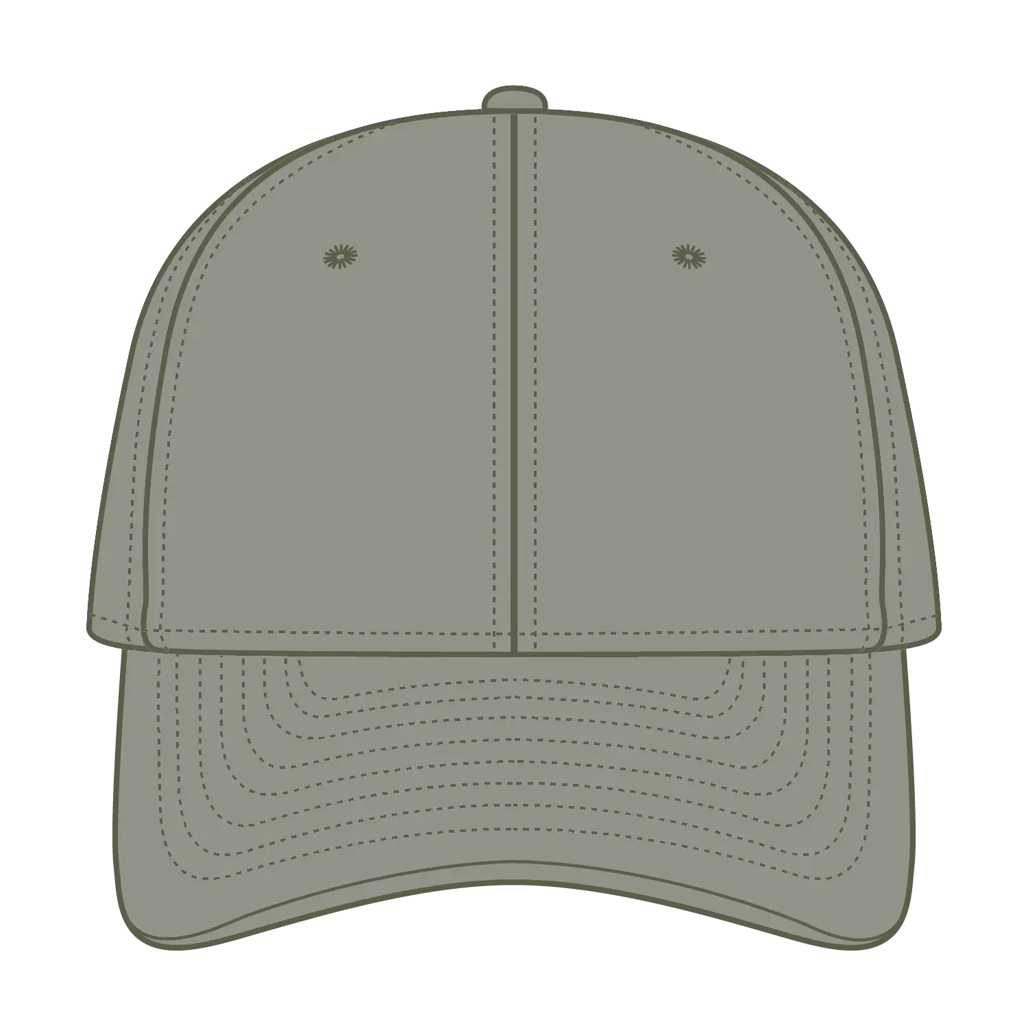 OTTO 10-271 ’OTTO Flex’ Fitted 6 Panel Low Profile Dad Cap - Ol. Green - Ol. Green / 7’’ - 7 1/4’’