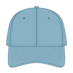 OTTO 10-271 ’OTTO Flex’ Fitted 6 Panel Low Profile Dad Cap - Sky Blue - Sky Blue / 7’’ - 7 1/4’’