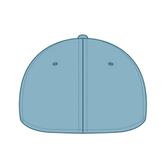 OTTO 10-271 ’OTTO Flex’ Fitted 6 Panel Low Profile Dad Cap - Sky Blue - Sky Blue / 7’’ - 7 1/4’’