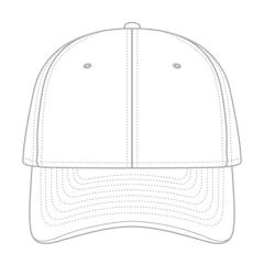 OTTO 10-271 ’OTTO Flex’ Fitted 6 Panel Low Profile Dad Cap - White - White / 7’’ - 7 1/4’’