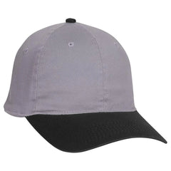OTTO 10-275 ’OTTO Flex’ Fitted 6 Panel Low Profile Dad Cap - Blk/Gry - Blk/Gry / 7’’ - 7 1/4’’