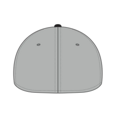 OTTO 10-275 ’OTTO Flex’ Fitted 6 Panel Low Profile Dad Cap - Blk/Gry - Blk/Gry / 7’’ - 7 1/4’’