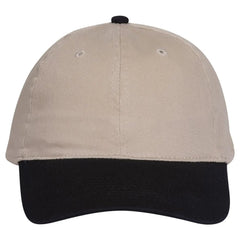 OTTO 10-275 ’OTTO Flex’ Fitted 6 Panel Low Profile Dad Cap - Blk/Kha - Blk/Kha / 7’’ - 7 1/4’’