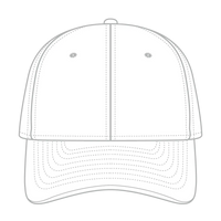 OTTO 10-275 ’OTTO Flex’ Fitted 6 Panel Low Profile Dad Cap - White - White / 7’’ - 7 1/4’’