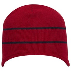 OTTO 100-630 Beanie With Stripes - Red/Nvy - Red/Nvy / 6 1/2’’ - 7 5/8’’