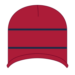 OTTO 100-630 Beanie With Stripes - Red/Nvy - Red/Nvy / 6 1/2’’ - 7 5/8’’