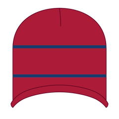 OTTO 100-630 Beanie With Stripes - Red/Ryl - Red/Ryl / 6 1/2’’ - 7 5/8’’