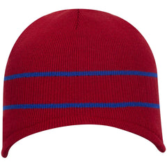 OTTO 100-630 Beanie With Stripes - Red/Ryl - Red/Ryl / 6 1/2’’ - 7 5/8’’