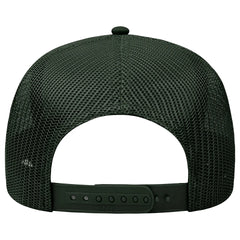 OTTO 102-664 5 Panel Low Profile Mesh Back Trucker Cap - Dk. Green - Dk. Green / 6 1/2’’ - 7 5/8’’