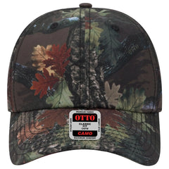 OTTO 103-1263 Camouflage 6 Panel Low Profile Baseball Cap - Nature Pattern/D. Brn - Nature Pattern/D. Brn / 6 1/2’’ - 7