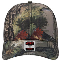 OTTO 103-1263 Camouflage 6 Panel Low Profile Baseball Cap - Nature Pattern/D. Kha - Nature Pattern/D. Kha / 6 1/2’’ - 7
