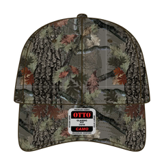 OTTO 103-1263 Camouflage 6 Panel Low Profile Baseball Cap - Nature Pattern/D. Kha - Nature Pattern/D. Kha / 6 1/2’’ - 7