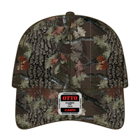 OTTO 103-1263 Camouflage 6 Panel Low Profile Baseball Cap - Nature Pattern/D. Brn - Nature Pattern/D. Brn / 6 1/2’’ - 7
