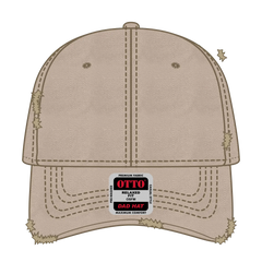 OTTO 104-1018 6 Panel Low Profile Dad Cap - Khaki - Khaki / 6 1/2’’ - 7 5/8’’