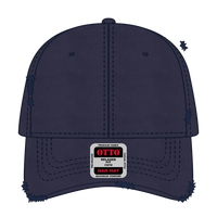 OTTO 104-1018 6 Panel Low Profile Dad Cap - Navy - Navy / 6 1/2’’ - 7 5/8’’