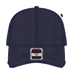 OTTO 104-1018 6 Panel Low Profile Dad Cap - Navy - Navy / 6 1/2’’ - 7 5/8’’