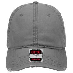 OTTO 104-764 6 Panel Low Profile Dad Cap - Char. Gray - Char. Gray / 6 1/2’’ - 7 5/8’’