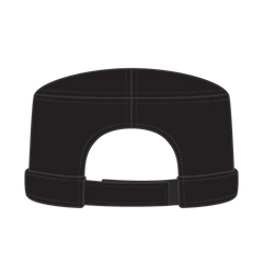 OTTO 109-791 Military Cap - Black - Black / 6 1/2’’ - 7 5/8’’