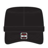 OTTO 109-791 Military Cap - Black - Black / 6 1/2’’ - 7 5/8’’