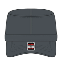 OTTO 109-791 Military Cap - Char. Gray - Char. Gray / 6 1/2’’ - 7 5/8’’