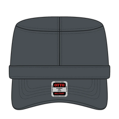 OTTO 109-791 Military Cap - Char. Gray - Char. Gray / 6 1/2’’ - 7 5/8’’