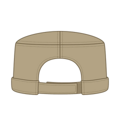 OTTO 109-791 Military Cap - Khaki - Khaki / 6 1/2’’ - 7 5/8’’