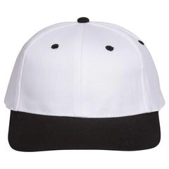 OTTO 11-018 ’OTTO Flex’ Fitted 6 Panel Low Profile Baseball Cap - Blk/Wht - Blk/Wht / 7’’ - 7 1/4’’