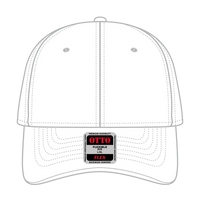 OTTO 11-1162 ’OTTO Flex’ Fitted 6 Panel Low Profile Baseball Cap - White - White / 7 3/8’’ - 7 5/8’