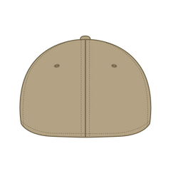 OTTO 11-1168 ’OTTO Flex’ Fitted 6 Panel Low Profile Baseball Cap - Khaki