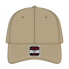 OTTO 11-1168 ’OTTO Flex’ Fitted 6 Panel Low Profile Baseball Cap - Khaki - Khaki / 7 3/8’’ - 7 5/8’