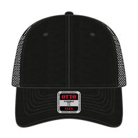 OTTO 11-1169 ’OTTO Flex’ Fitted 6 Panel Low Profile Baseball Cap - Black - Black / 7 3/8’’ - 7 5/8’