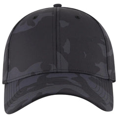 OTTO 11-1172 ’OTTO Flex’ Fitted 6 Panel Low Profile Baseball Cap - Ch.Gry/Blk