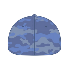 OTTO 11-1172 ’OTTO Flex’ Fitted 6 Panel Low Profile Baseball Cap - Cb.Blu/Sk.Blu