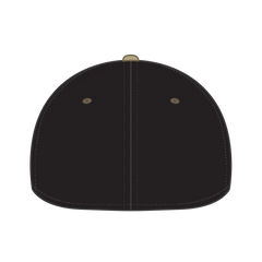OTTO 11-194 ’OTTO Flex’ Fitted 6 Panel Low Profile Baseball Cap - Kha/Blk - Kha/Blk / 7’’ - 7 1/4’’