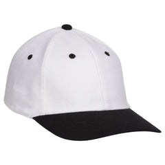 OTTO 11-194 ’OTTO Flex’ Fitted 6 Panel Low Profile Baseball Cap - Blk/Wht - Blk/Wht / 7’’ - 7 1/4’’