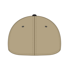 OTTO 11-194 ’OTTO Flex’ Fitted 6 Panel Low Profile Baseball Cap - Blk/Kha