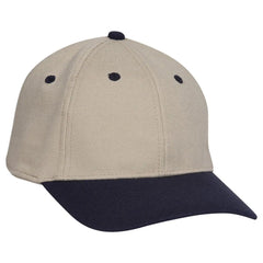 OTTO 11-194 ’OTTO Flex’ Fitted 6 Panel Low Profile Baseball Cap - Nvy/Kha - Nvy/Kha / 7’’ - 7 1/4’’