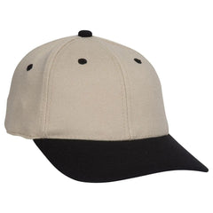 OTTO 11-194 ’OTTO Flex’ Fitted 6 Panel Low Profile Baseball Cap - Blk/Kha