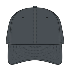 OTTO 11-194 ’OTTO Flex’ Fitted 6 Panel Low Profile Baseball Cap - Char. Gray - Char. Gray / 7’’ - 7 1/4’’