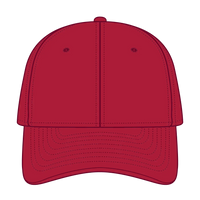 OTTO 11-421 ’OTTO Flex’ Fitted 6 Panel Low Profile Baseball Cap - Red - Red / 7’’ - 7 1/4’’
