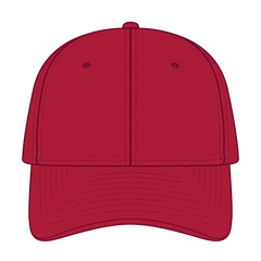 OTTO 11-421 ’OTTO Flex’ Fitted 6 Panel Low Profile Baseball Cap - Red - Red / 7’’ - 7 1/4’’