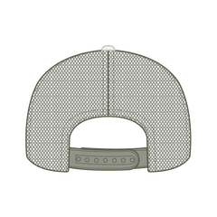 OTTO 112-1 6 Panel Mid Profile Mesh Back Trucker Cap - 215221- Ol.Grn/Lt.Khk/Ol.Grn - 215221- Ol.Grn/Lt.Khk/Ol.Grn / 7